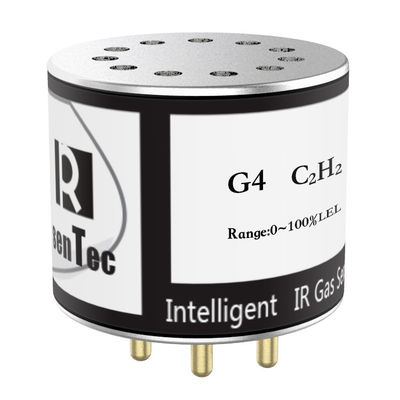 YJJ G4-C2H2 Kızılötesi Asetilen Gaz Algılayıcısı Dağınıklık Yapmayan Kızılötesi (İkili Işık)