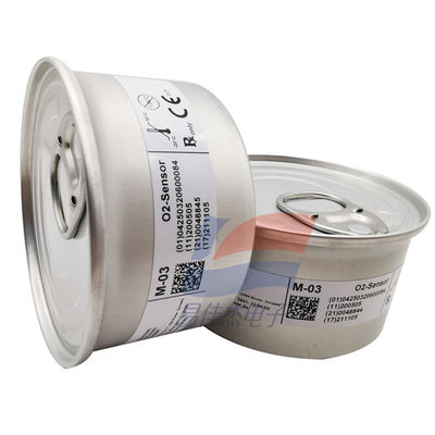 YJJ M-03 M-04 Alman Tıbbi Oksijen Sensörü 6 yıllık çalışma ömrü ve 13-17mV çıkışı olan oksijen pil